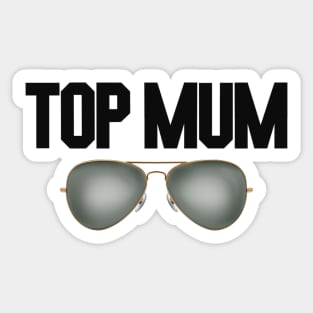 top mum glasses Sticker